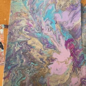acrylic pour painting